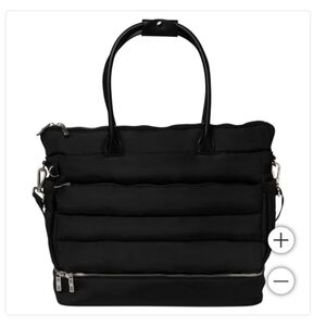 Black Quilted Tote Bag